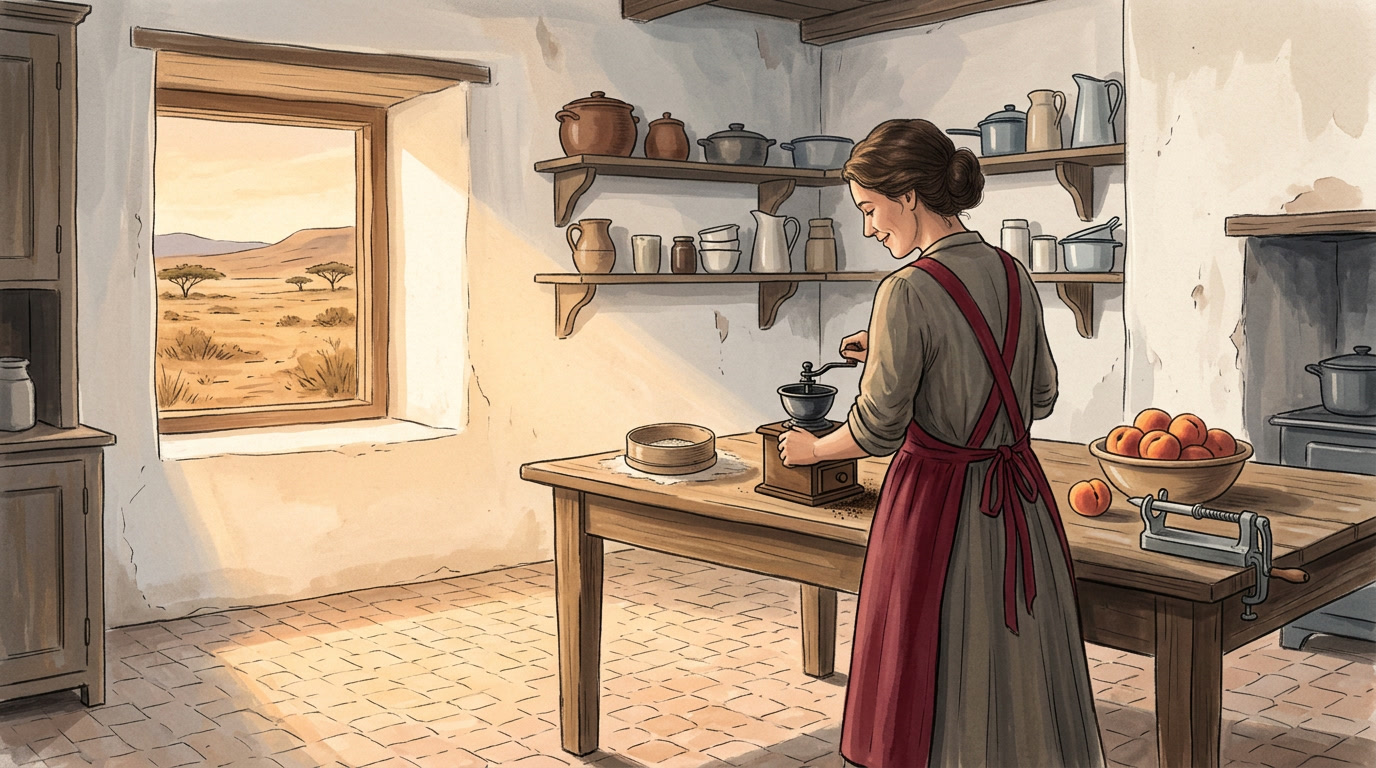 Pfirsichkernböden und Kaffeemühlen: Ein Buch blickt in historische Küchen der Karoo